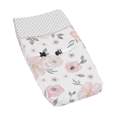 sweet jojo designs watercolor floral crib blanket