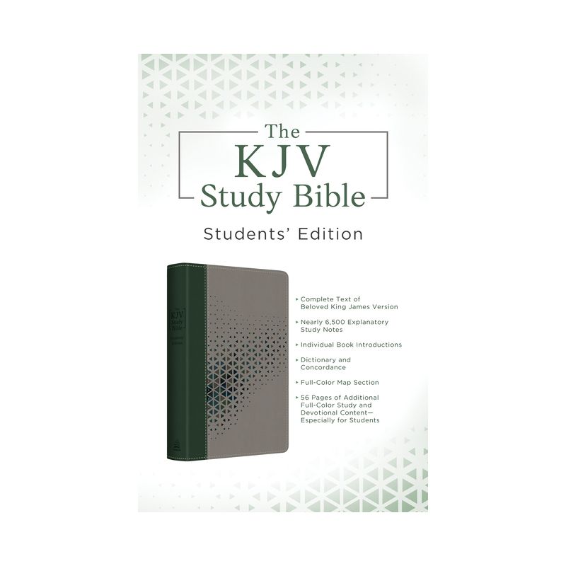 The KJV Study Bible, Students' Edition [Cypress & Smoke] - by  Christopher D Hudson (Leather Bound), 1 of 2