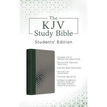The KJV Study Bible, Students' Edition [Cypress & Smoke] - by  Christopher D Hudson (Leather Bound)