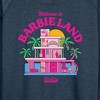 Women's - Barbie - Welcome To Barbie Land Lightweight French Terry Wide Neck Long Sleeve Shirt - 2 of 4