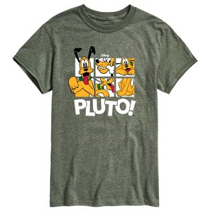 Men's - Disney - Pluto Grid Short Sleeve Graphic T-Shirt - 1 of 4