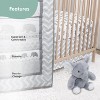 The Peanutshell Elephant Walk Crib Bedding Set and Stuffie Plush Toy - 4 Piece Set - 4 of 4