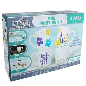 Tulip Color Paint and Bake Ceramic Mug Kit Easy Craft Kit and Family Activity