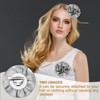 Unique Bargains Satin Flower Durable Elegant Large Peony Floral Lapel Brooch Pin - 4 of 4
