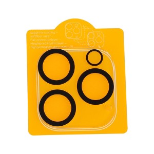 Unique Bargains Cell Phone Camera Cover 5H Glossy Camera Protector Glass Translucent & Black 1 Pcs - 1 of 4