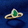 Ross-Simons 0.80 Carat Emerald and .25 ct. t.w. Diamond Ring in 18kt Gold Size 6 - 4 of 4