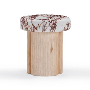 TOV Furniture Sheila Textured Concrete Indoor / Outdoor Side Table - 1 of 4