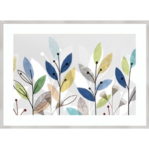 41" x 30" Morning Glory II Floral by Isabelle Z: Hardwood Frame, Abstract Art - Amanti Art - 1 of 4