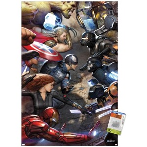Trends International Marvel's Avengers - Face Off Unframed Wall Poster Prints - 1 of 4