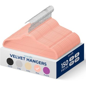 SereneLife Non-Slip Velvet Clothes Hangers - 1 of 4