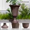 NAYSAYE Planter Trophy Flower Pot Set of 2 Stylish Resilient HDPE Material for Modern Indoor Outdoor Garden Spaces, 15.75"*15.75"*23.62" - 4 of 4