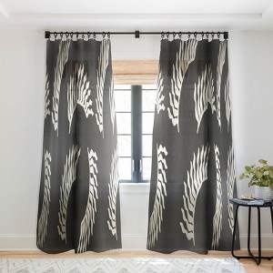 Lola Terracota When The Leaves Become Wings Single Panel Sheer Window Curtain - Society6 - 1 of 4