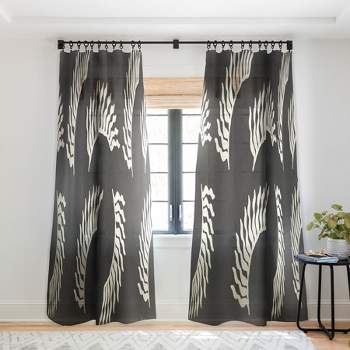 Lola Terracota When The Leaves Become Wings Single Panel Sheer Window Curtain - Society6