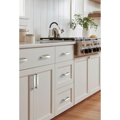 Satin Nickel 5-1/16 Inch Cabinet Drawer Pull