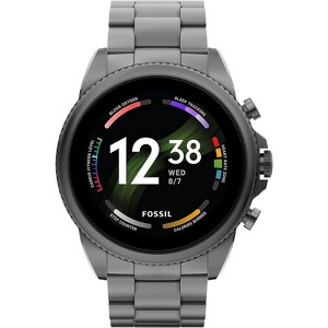 Fossil Men's Gen 6 Stainless Steel Smartwatch 44mm Health, Sleep, Blood Oxygen, Step, Cardio Tracker & More - 1 of 4