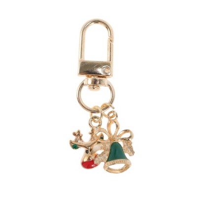 Unique Bargains Christmas Keychain Lobster Clasp Zinc Alloy 2.17" 1 Pc
