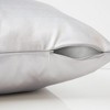 DSVIMOY Support Pillow Decorative Throw Pillow Set with Satin Finish for Sofa or Bed Use, Silver, 17"*17"*3" - 4 of 4