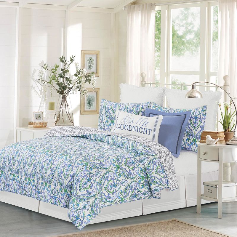 C&F Home Juliet Damask Cotton Quilt Set - Reversible and Machine Washable, 1 of 10