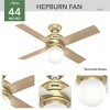 44" Hepburn Ceiling Fan with Wall Control (Includes LED Light Bulb) - Hunter Fan - 2 of 4