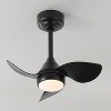 OVAL AIR Albini 22" Contemporary Minimalist 6-Speed Metal Mobile-App/Remote-Controlled Dimmable Smart Integrated LED Ceiling Fan - 2 of 4