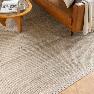 Hauteloom Yaniklar Cream Wool Rug - 1 of 4