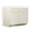 Kitchen Base Cabinet, Unassembled Cabinet with Adjustable Shelf without Top - 3 of 4