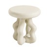 TOV Furniture Maddie Cream Textured Side Table - 3 of 4