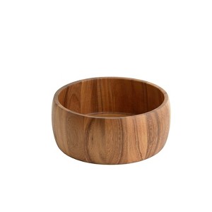 Frieling Acacia Wood Calabash Bowl, Medium 4-Inch x 10-Inch Diameter - 1 of 4
