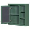 NicBex 30" Medicine Cabinet with Mirror,Wall Mounted Bathroom Storage Cabinet,Wall Cabinet with 3 Open Shelves,Over the Toilet Storage Cabinet - 2 of 4