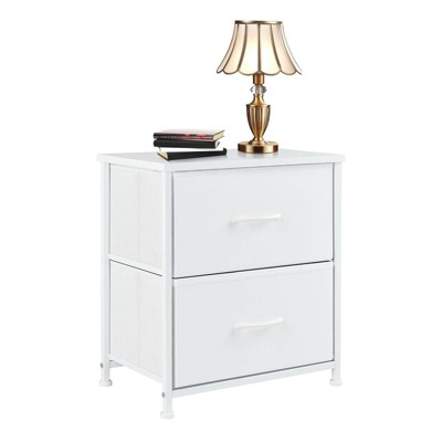 CENGHU Chest of Drawers Dresser for Bedroom, Closet Organizer and Storage with 2 Fabric Drawers Metal Frame and Wooden Top, Ajustable Feet