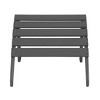 WestinTrends Dylan HDPE Outdoor Patio Adirondack Chair with Ottoman (2-Piece Set) - 4 of 4