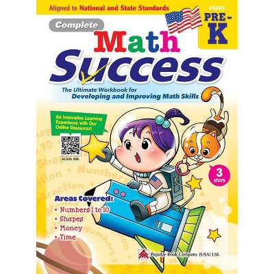 Complete Math Success Preschool - Learning Workbook for Preschool Grade Students - Math Activities Children Book - Aligned to National and State