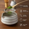 HOM Matcha Whisk Set - 7pc Matcha Set Includes Ceramic Bowl, Bamboo Whisk & Holder, Wooden Scoop & Holder, Sifter & Tea Towel (Matcha NOT Included) - 4 of 4