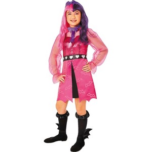 Inspirit DesignsMonster High Girl's Draculaura Pink & Purple Halloween Costume Dress - Pink '4-6 - 1 of 2