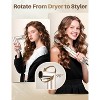 Hillhub Hair Dryer Brush, 7 in 1 Hair Styler High-Speed Flexible Rotating Negative Ionic Multi-Styler, Auto-Wrap Curling with No Heat Damage - 2 of 4