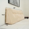 YEERSWAG Queen Size Velvet Soft Triangular Wedge Pillow Bedside Cushion - image 3 of 4