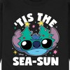 Men's - Lilo and Stitch - Tis the Sea-Sun Christmas Graphic Fleece Sweatshirt - 2 of 4