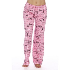Just Love Womens Buffalo Plaid Knit Jersey Pajama Pants - 1 of 3