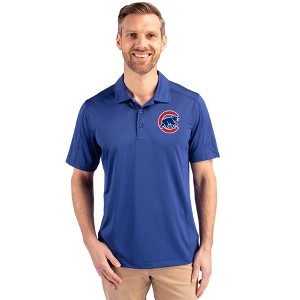Chicago Cubs Cutter & Buck Prospect Eco Textured Stretch Recycled Mens Big & Tall Polo - 1 of 1