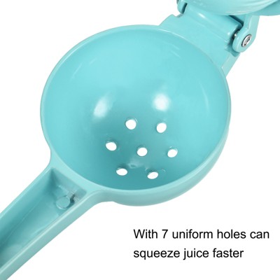 Blue Aluminum Alloy Citrus Hand Squeezer with Ergonomic Handle