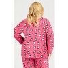 Avenue Women's Plus Size Penguin Button Fleece Sleep Top - 3 of 4