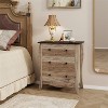HDZNVF Dresser for Bedroom with 3 Folding Fabric Drawers and Anti-tipping Kit - 3 of 4