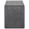 vidaXL Patio Storage Box 71.3 gal Black PP Rattan - 4 of 4