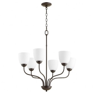 Quorum Lighting 6 - Light Chandelier in  Oiled Bronze - 1 of 1