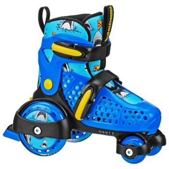 Roller Derby Fun Roll Boys' Jr Adjustable Roller Skate Pizza Shark