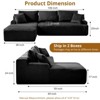106" Modular Sectional Couch with L-Shape Left Chaise, Modern Boneless Couches for Living Room, No Assembly Required - 2 of 4
