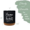 Elanze Designs Home Heart Black X-Large Cork Bottom Kitchen Utensil Holder - 2 of 4