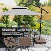 Square Patio Umbrella Base, Cantilever Offset Umbrella Base Heavy Duty Outdoor Umbrella Stand Base, Filled Up to 143lbs with Stand or 130lbs - 4 of 4
