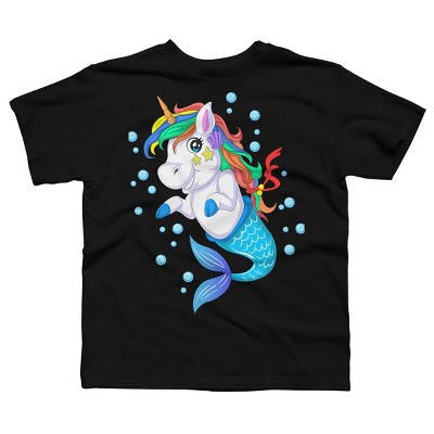 Boy's Design By Humans Unicorn Mermaid By ZeusSE T-Shirt