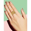Guili 14K Gold-Plated Concave Filigree Wire Dome Ring, a breathtaking and adjustable masterpiece that fuses artistic design with elegance. - 2 of 2